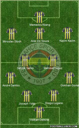 Fenerbahçe SK Formation 2010