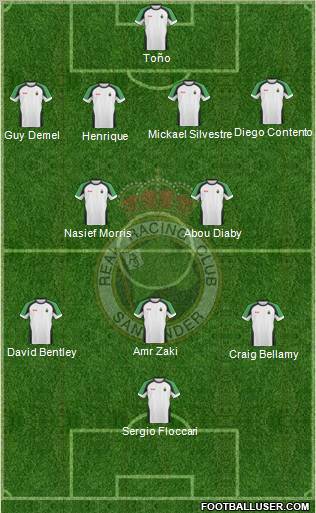 R. Racing Club S.A.D. football formation