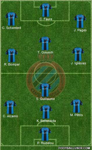 Club Brugge KV football formation