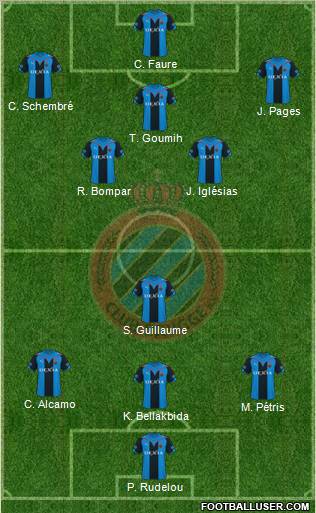 Club Brugge KV football formation