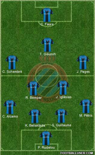 Club Brugge KV football formation