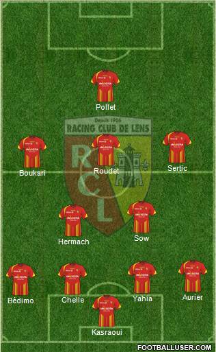 Racing Club de Lens football formation