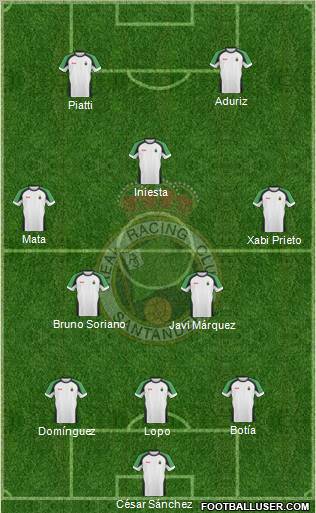 R. Racing Club S.A.D. football formation