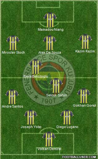 Fenerbahçe SK Formation 2010