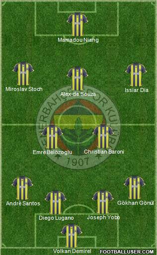 Fenerbahçe SK Formation 2010