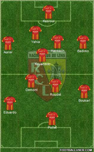 Racing Club de Lens football formation