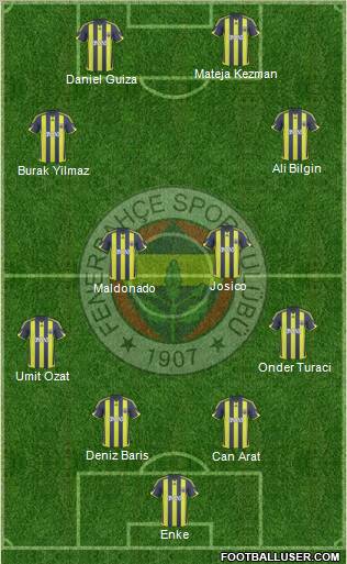 Fenerbahçe SK Formation 2010