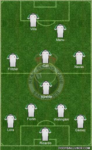 R. Racing Club S.A.D. football formation