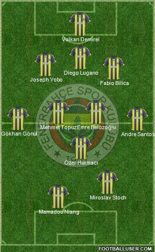 Fenerbahçe SK Formation 2010