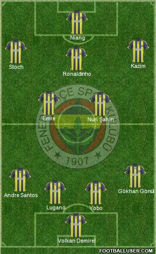 Fenerbahçe SK Formation 2010