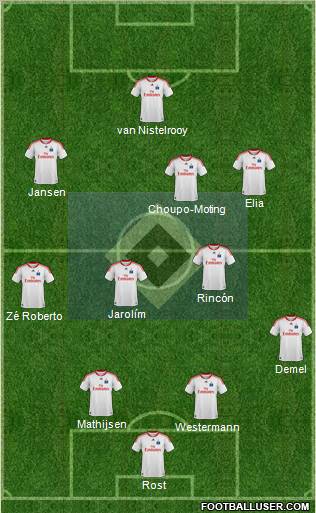 Hamburger SV football formation