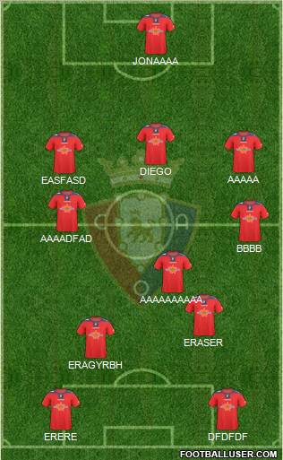 C. At. Osasuna football formation