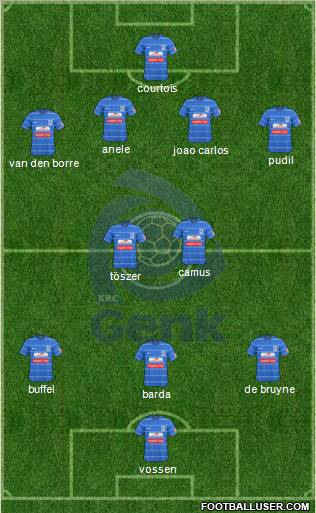 K Racing Club Genk 4-3-3 football formation