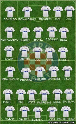 HNK Hajduk football formation