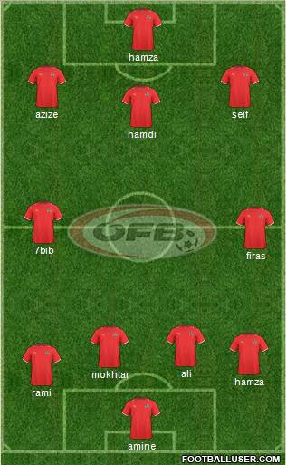 Austria 4-2-3-1 football formation