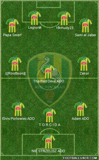 ADO Den Haag Formation 2010