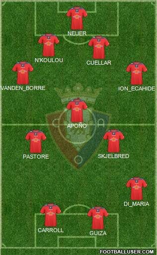 C. At. Osasuna football formation