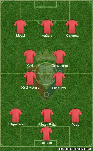 C. At. Osasuna football formation