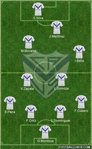 Vélez Sarsfield football formation