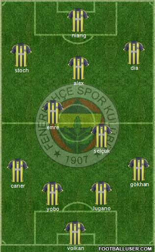 Fenerbahçe SK Formation 2010