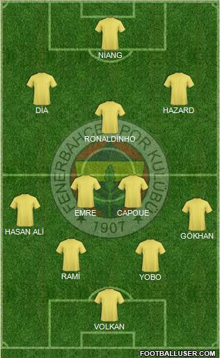 Fenerbahçe SK Formation 2010