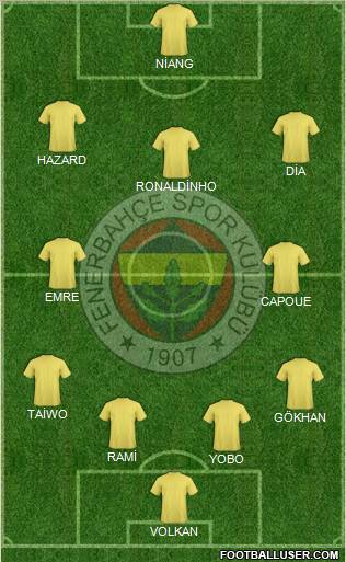 Fenerbahçe SK Formation 2010