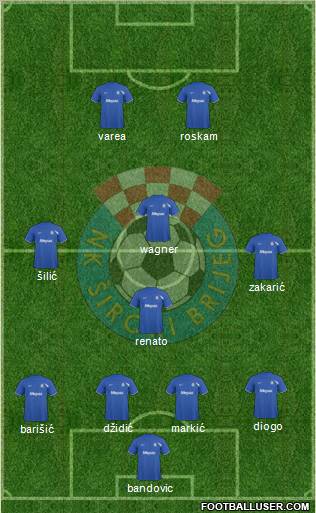 NK Siroki Brijeg Formation 2010