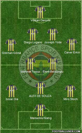 Fenerbahçe SK Formation 2010
