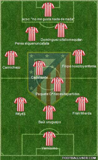 C. Atlético Madrid S.A.D. Formation 2010