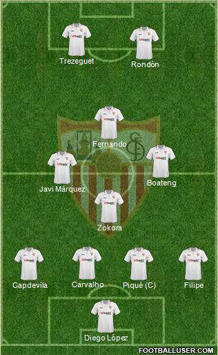 Sevilla F.C., S.A.D. Formation 2010