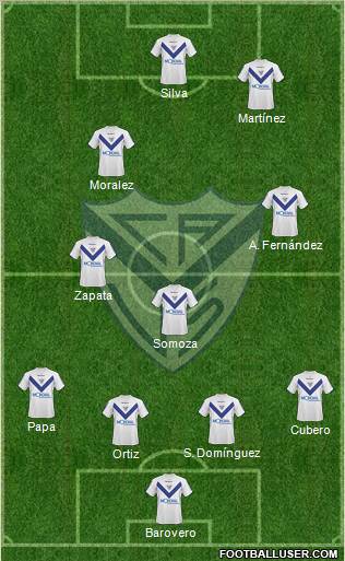 Vélez Sarsfield 4-2-3-1 football formation