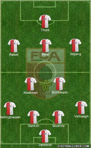 FC Augsburg Formation 2010