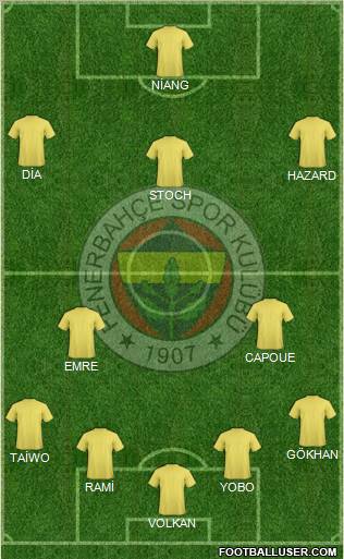 Fenerbahçe SK Formation 2010