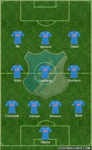 TSG 1899 Hoffenheim Formation 2010