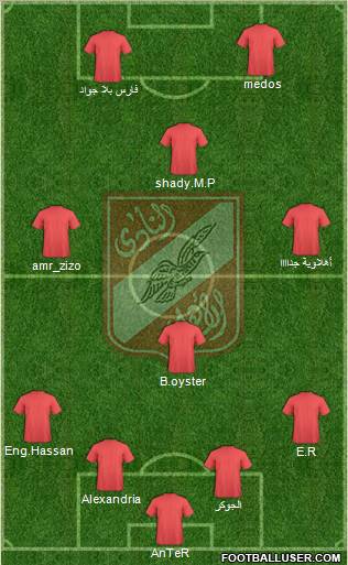 Al-Ahly Sporting Club Formation 2010