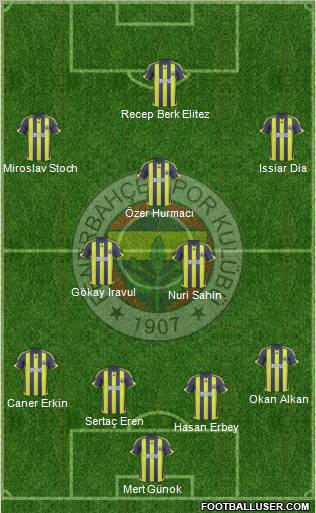 Fenerbahçe SK Formation 2010