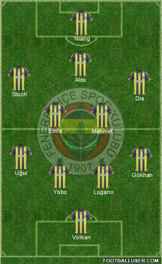 Fenerbahçe SK Formation 2010