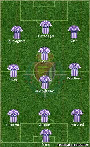 R. Valladolid C.F., S.A.D. football formation