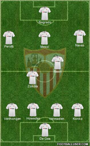Sevilla F.C., S.A.D. Formation 2010