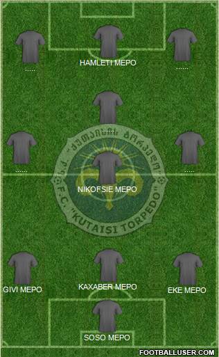 FC Kutaisi-Torpedo Formation 2010