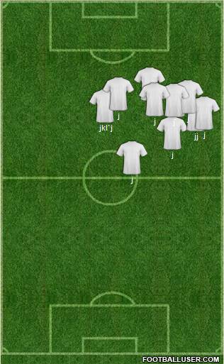 Pro Evolution Soccer Team football formation