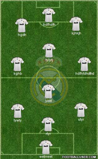 Real Madrid C.F. Formation 2010