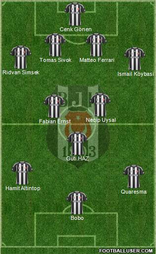 Besiktas JK Formation 2010