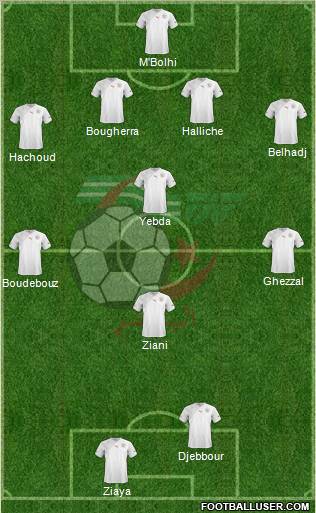 Algeria football formation