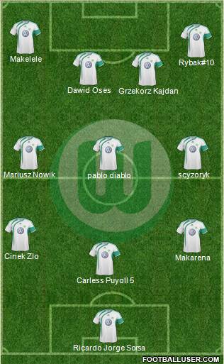 VfL Wolfsburg Formation 2010