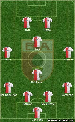 FC Augsburg Formation 2010