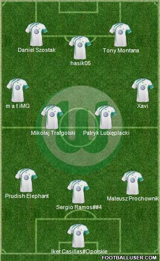 VfL Wolfsburg Formation 2010