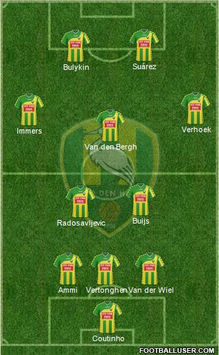 ADO Den Haag Formation 2010
