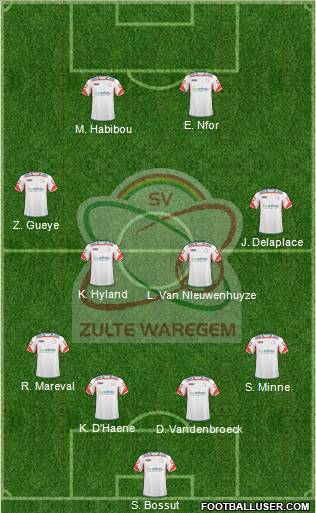SV Zulte Waregem Formation 2010