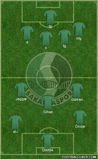 Sakaryaspor A.S. Formation 2010
